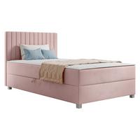 BOXBETT Viki - H3 - Silberfarben/Rosa, Holzwerkstoff/Kunststoff (120/200cm) - MIRJAN24