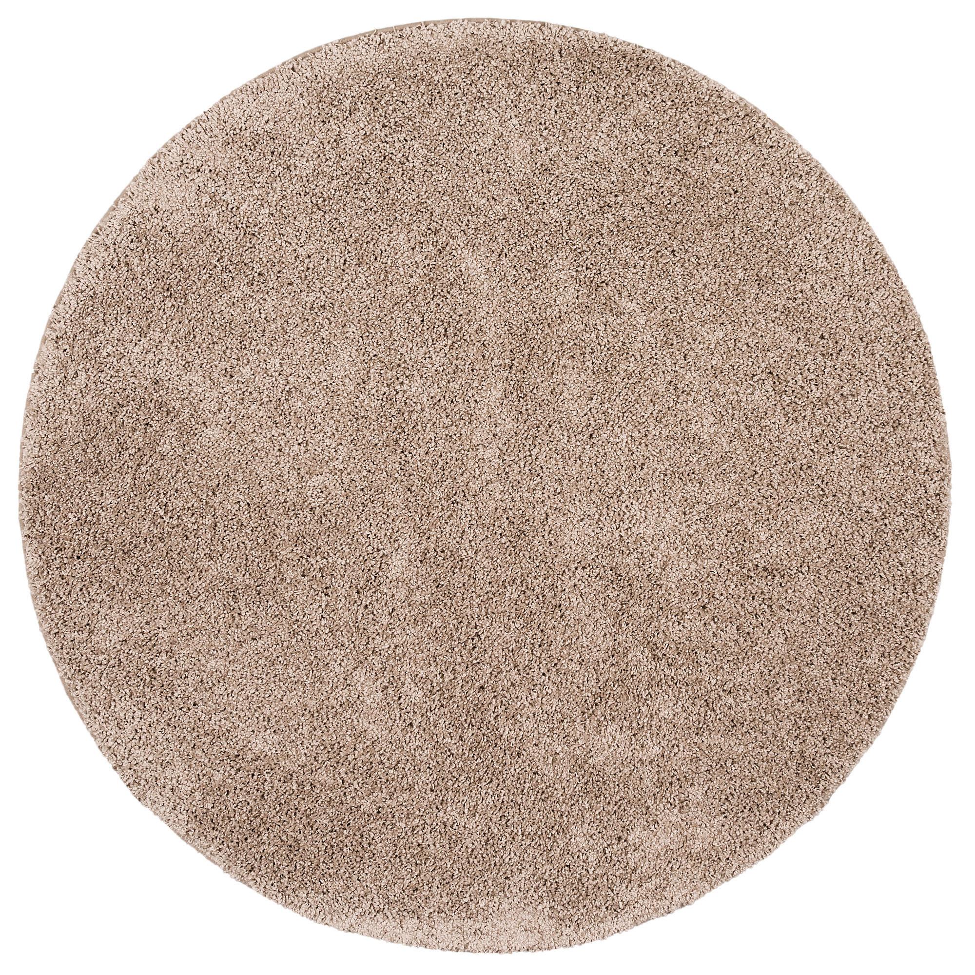 LUXUS HOCHFLOR LANGFLOR TEPPICH MILANO RUND - Mauve, Textil (160/160cm) - Snapstyle