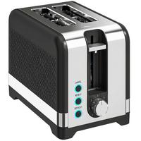TOASTER Kunststoff Schwarz - Schwarz, Kunststoff (15.6/18.9/26.4cm) - HOMCOM