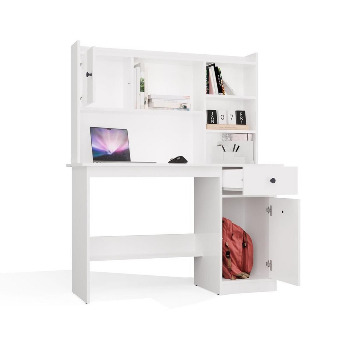 SCHREIBTISCH Artisan Eiche 120/145/45 - Weiß, Holzwerkstoff (90/50/145cm) - RAUMHIRSCH FURNITURE