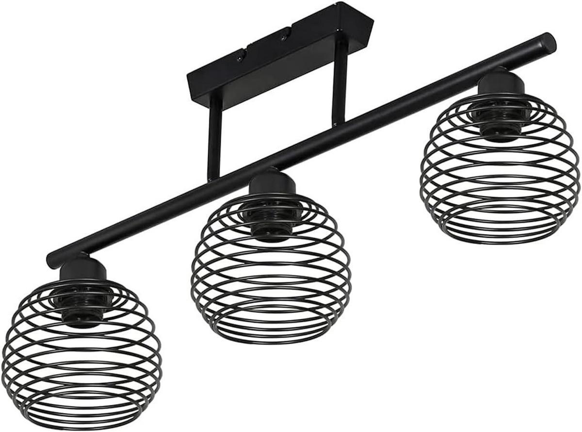 DECKENLEUCHTE Franz 68/15/30 cm - Schwarz, Metall (68/15/30cm) - Nettlife