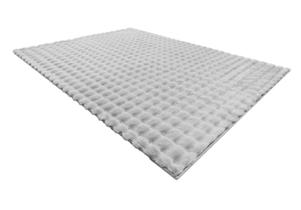 TEPPICH Bubble 60/100 cm - Silberfarben, Textil (60/100cm) - rugsX