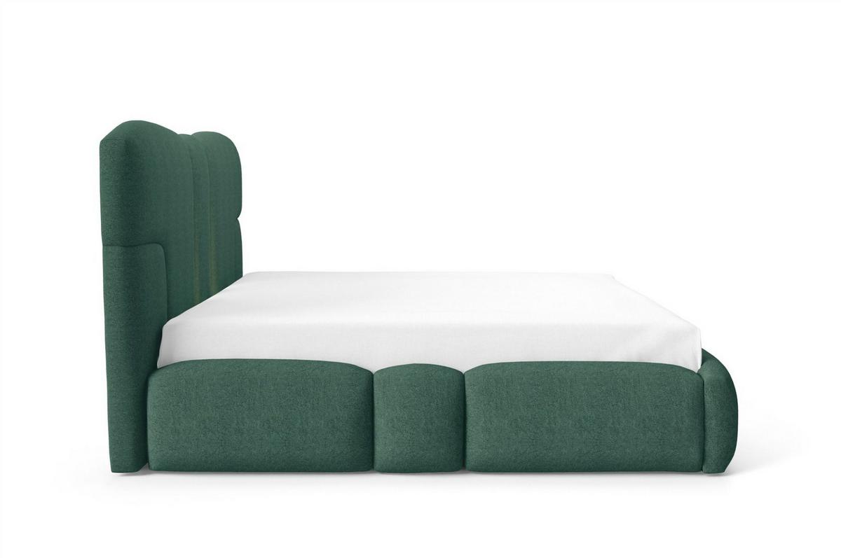 POLSTERBETT Jordan Komplettset - Grün, Holzwerkstoff/Textil (180/200cm) - Fun Möbel