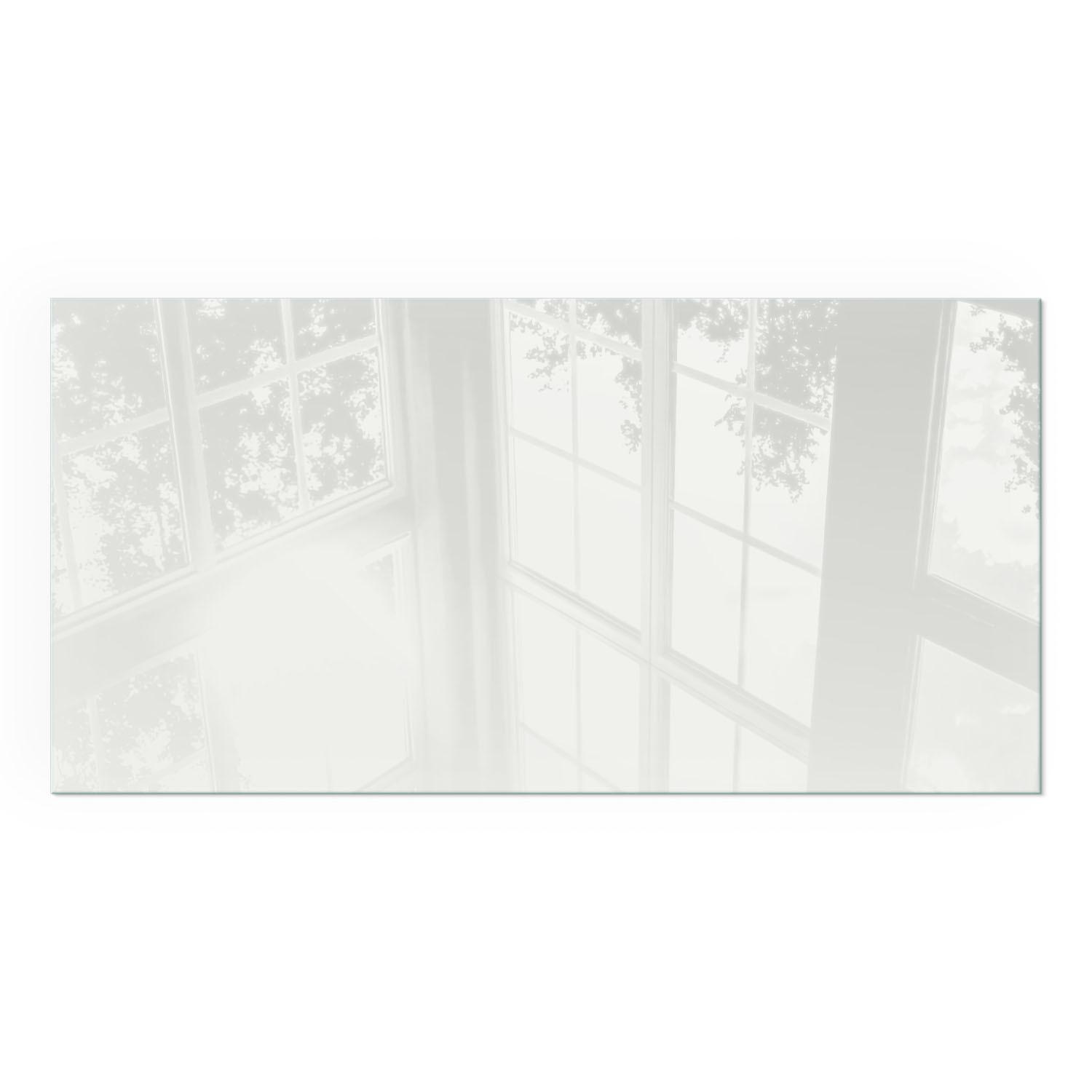 GLASPLATTE für Kamin 100x50 cm - Grau, Glas (100/50/0.4cm) - TULUP