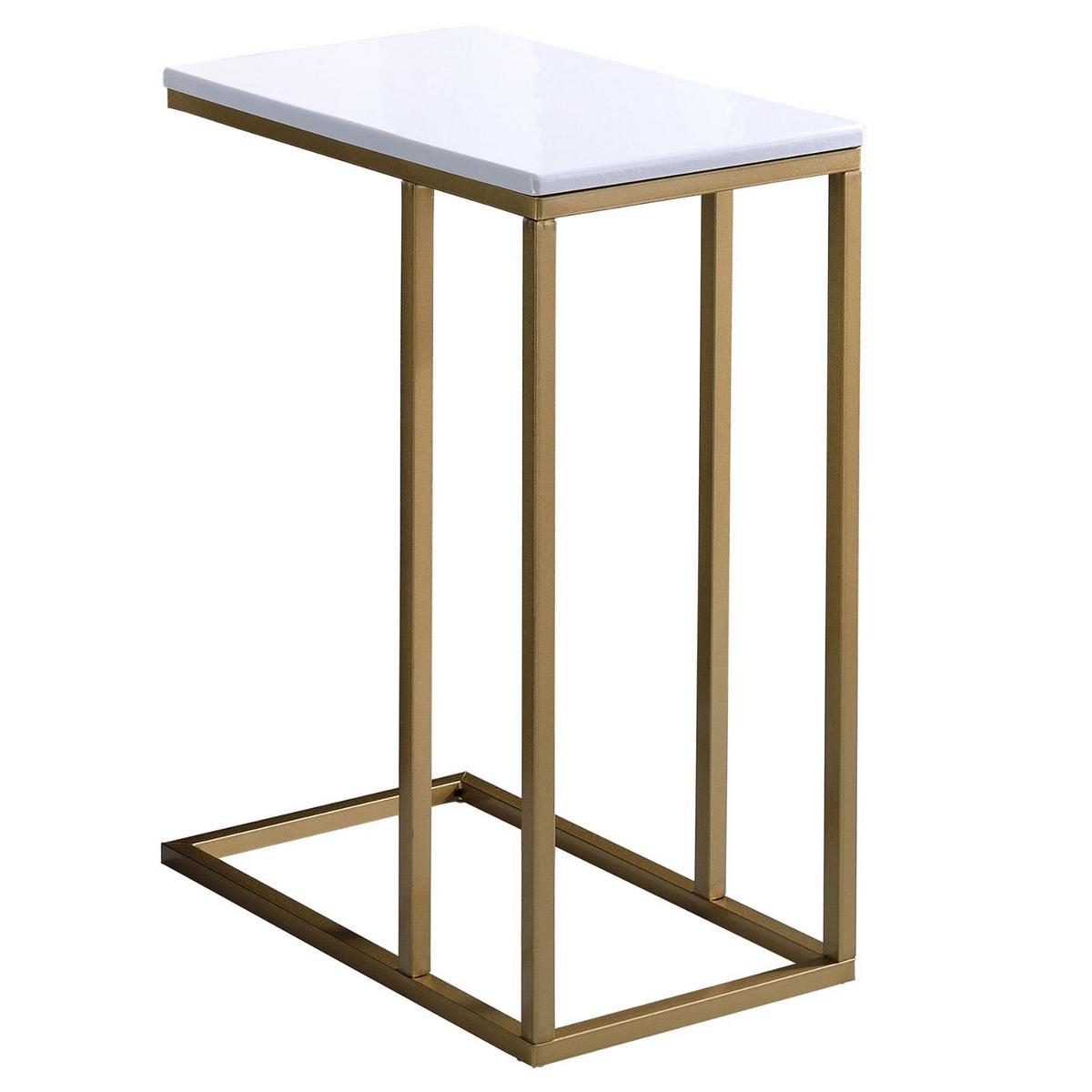 BEISTELLTISCH DEBORA weiß - Weiß, Holzwerkstoff (26/46/61cm) - IDIMEX