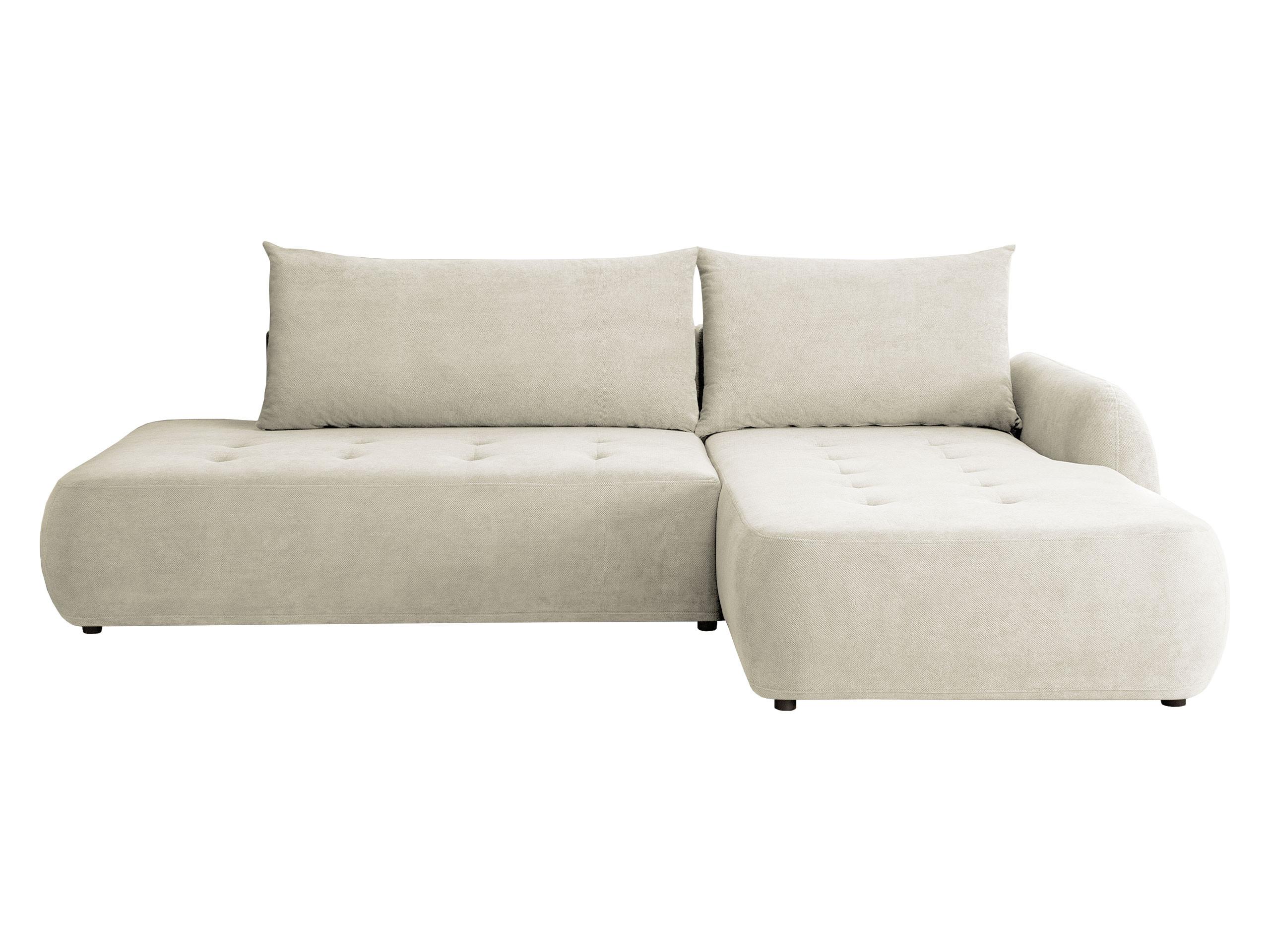 ECKSCHLAFSOFA Bueno I, Seite: Rechts - Creme/Schwarz, Holz/Textil (185/300cm) - MIRJAN24