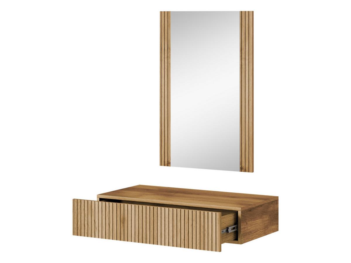 SCHMINKTISCH Vamos - Braun, Holzwerkstoff (80/17/42cm) - MIRJAN24