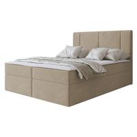 BOXBETT Michelle 160x200 - H3 - Creme/Schwarz, Holzwerkstoff/Kunststoff (160/200cm) - MIRJAN24