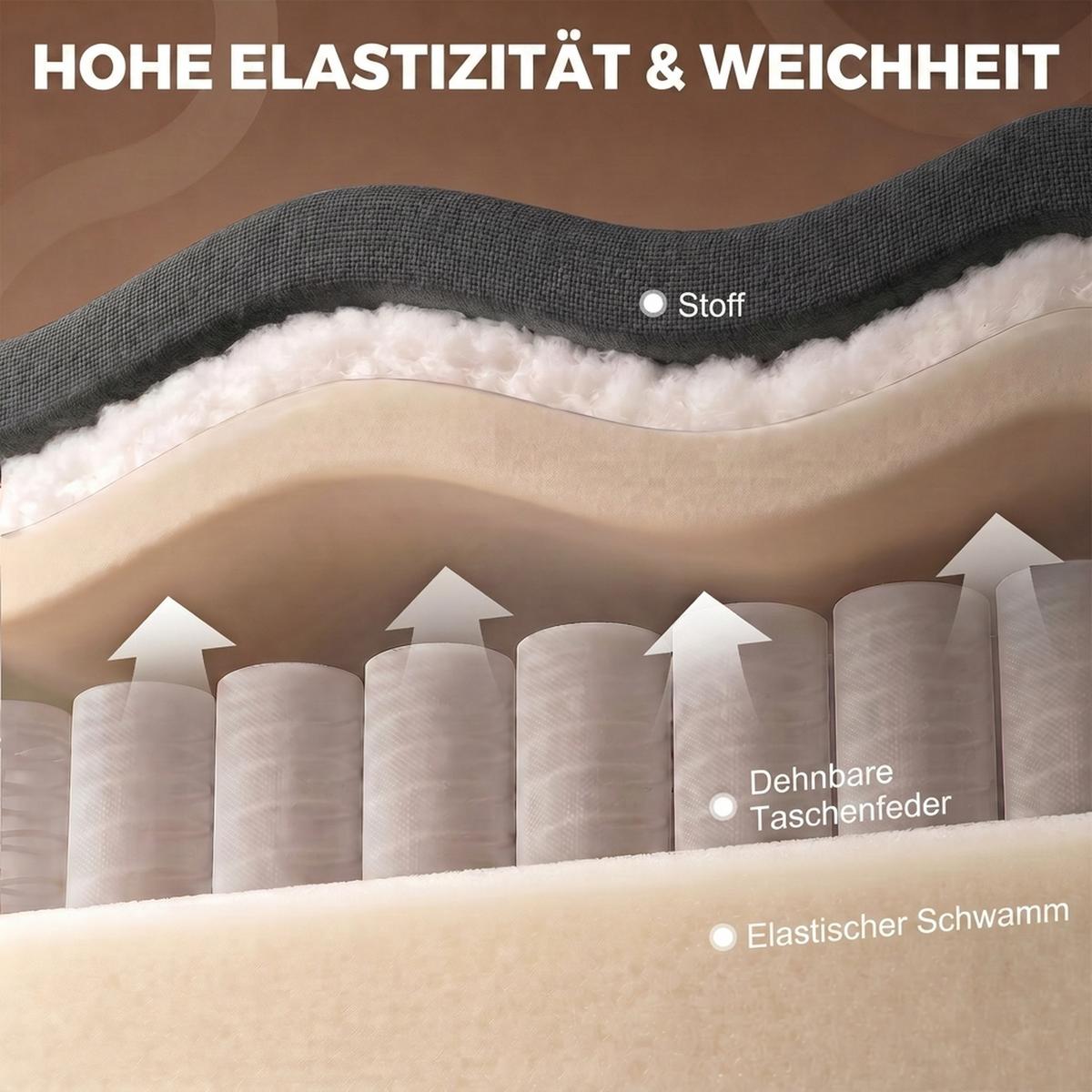 RELAXSESSEL Polyester Dunkelgrau - Dunkelgrau, Kunststoff/Textil (74/103/89cm) - HOMCOM