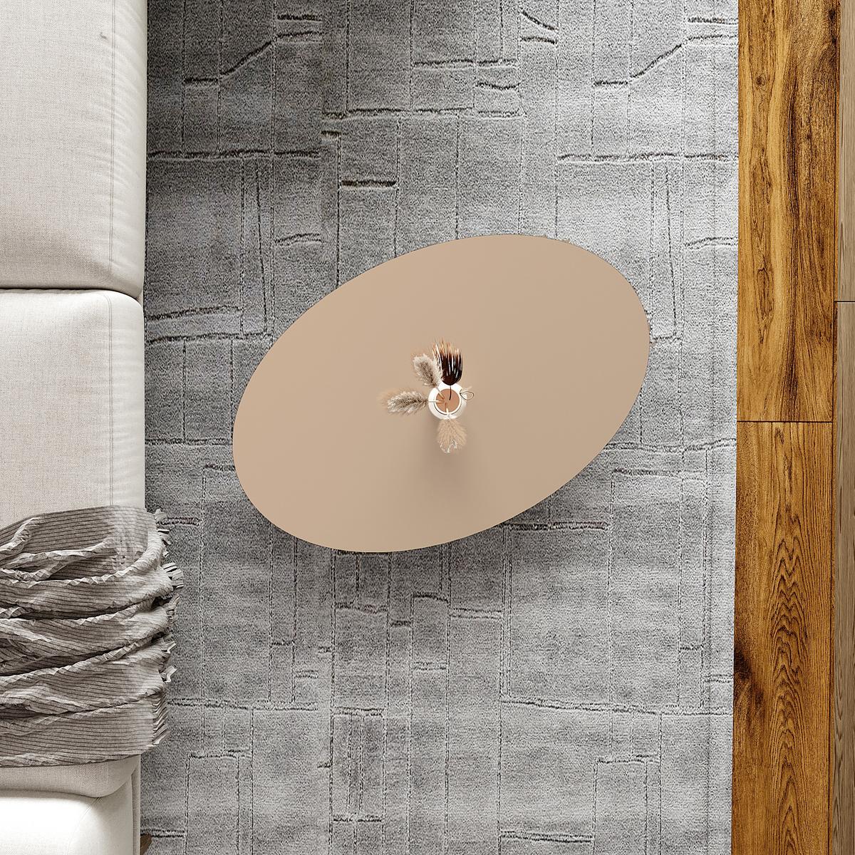 COUCHTICH Højreby 70/44/43 cm - Naturfarben/Cappuccino, Holz/Holzwerkstoff (70/44/43cm) - [en.casa]