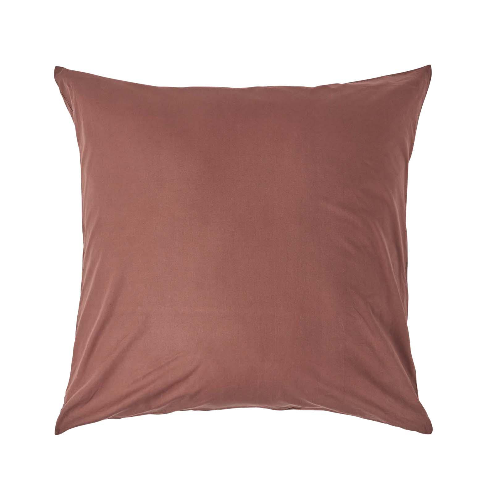KISSENBEZUG Perkal, Ägyptische Baumwolle, Fadendichte 200 - Braun, Textil (60/60cm) - Homescapes