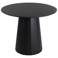 ESSTISCH Schwarz 100/100 cm Metall Plato - Schwarz, Metall (100/100/75cm) - Beliani
