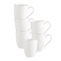 BECHER MIT HENKEL Anmut Platinum No. 1 weiß 300 ml 6er Set - Weiß, Keramik (0.3L) - Villeroy & Boch