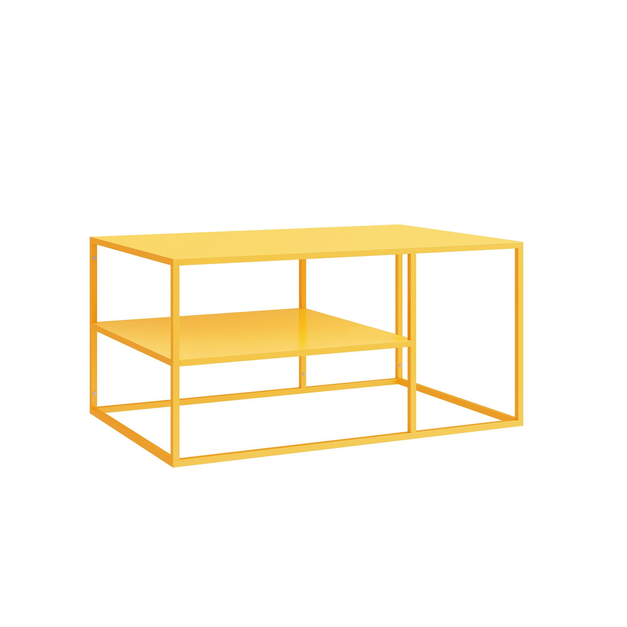 COUCHTISCH Solund 45/90/60 cm - Gelb, Metall (60/90/45cm) - [en.casa]