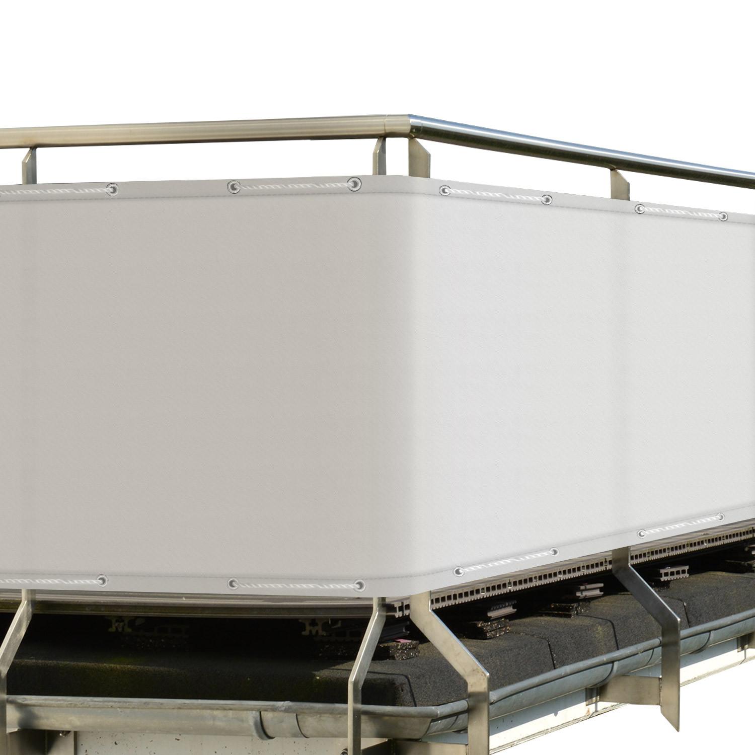 BALKONUMSPANNUNG SolVision PB2 90/300 cm Weiß PE - Weiß, Kunststoff (300/90cm) - Sol Royal