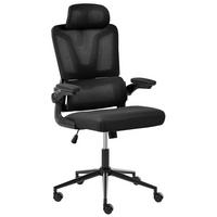 BÜROSTUHL Schwarz Kryos - Schwarz, Textil (64/116/64cm) - Beliani