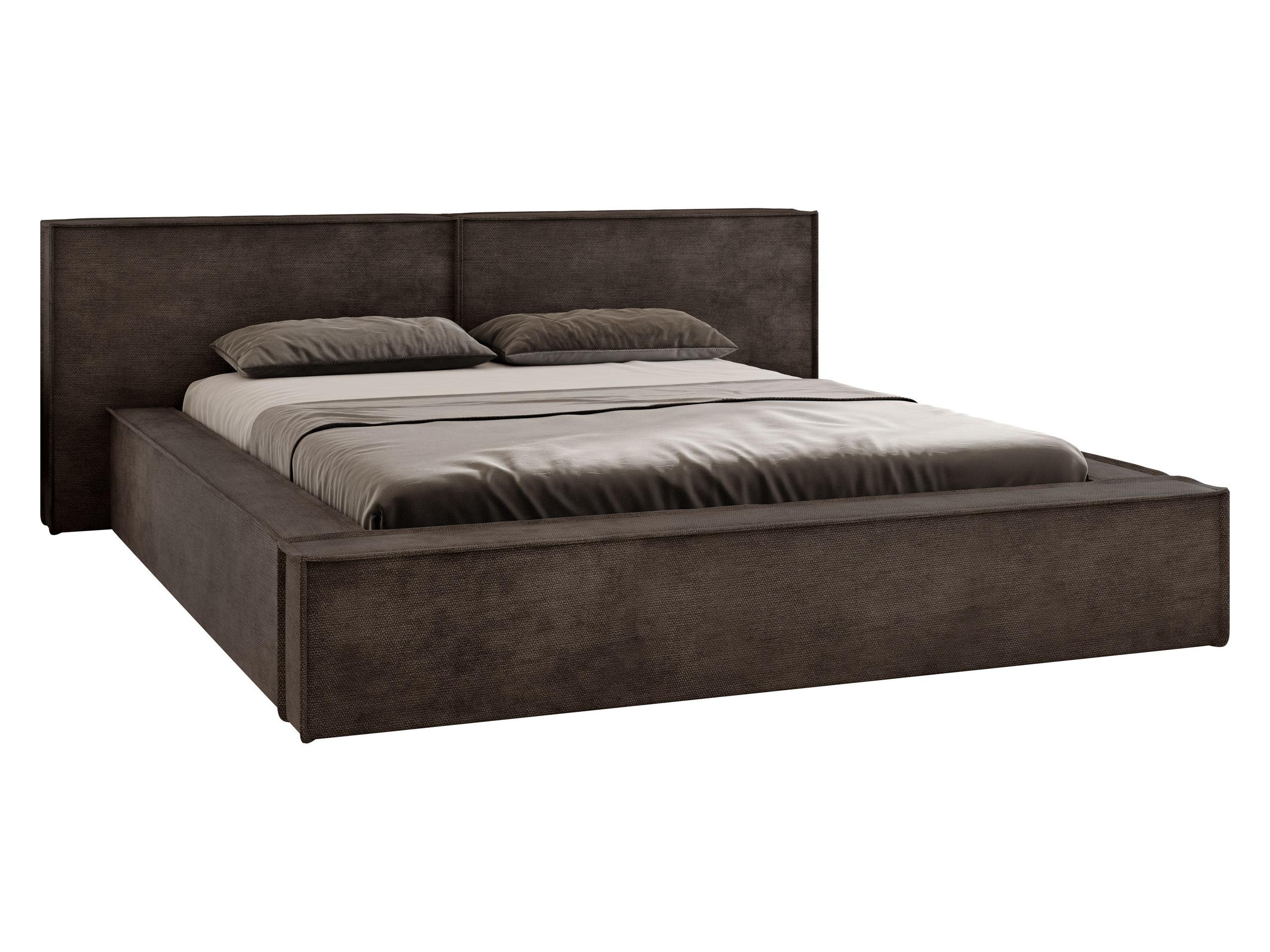 POLSTERBETT Lambo - Schwarz/Naturfarben, Holz/Holzwerkstoff (160/200cm) - MIRJAN24