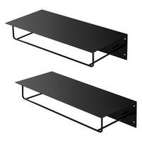 KLEIDERSTANGE 2er Set - Schwarz, Metall (30/15/60cm) - ML-DESIGN
