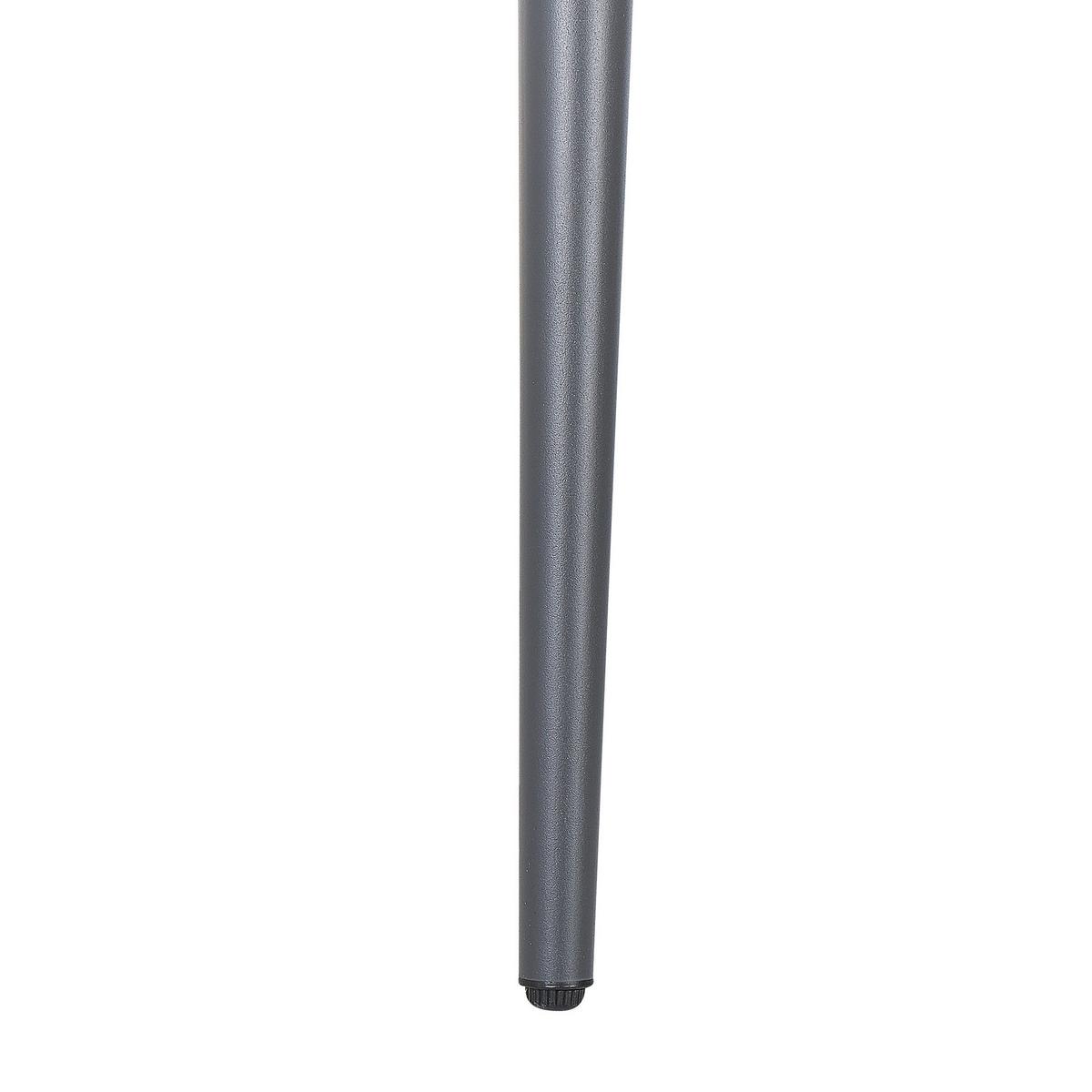 GARTENTISCH Aluminium grau 140/80 cm Lipari - Grau, Metall (140/80/75cm) - Beliani