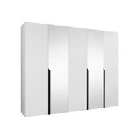 DREHTÜRENSCHRANK Mila II 250 - Schwarz/Weiß, Holzwerkstoff/Kunststoff (250/202/52cm) - MIRJAN24