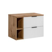 WASCHTISCHUNTERSCHRANK 80.6cm Adriel Weiß - Weiß, Holzwerkstoff (80.6/59/46cm) - Petits-meubles