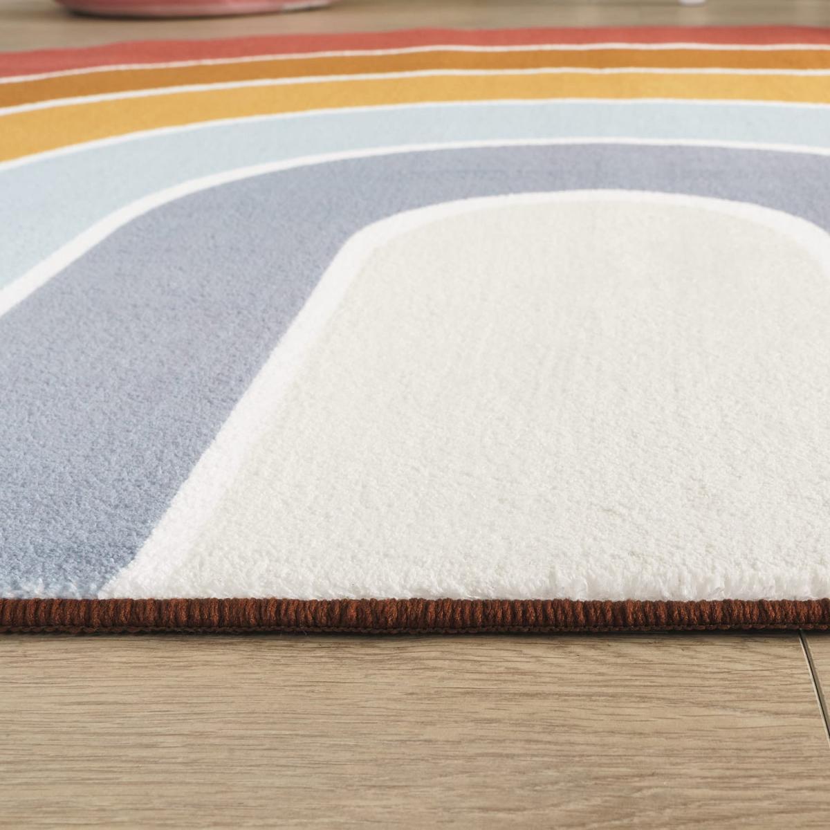 KINDERTEPPICH Waschbar, mit Regenbogen-Motiv, Mehrfarbig, 120 x 160 cm - Multicolor, Textil (160/120cm) - KADIMA DESIGN