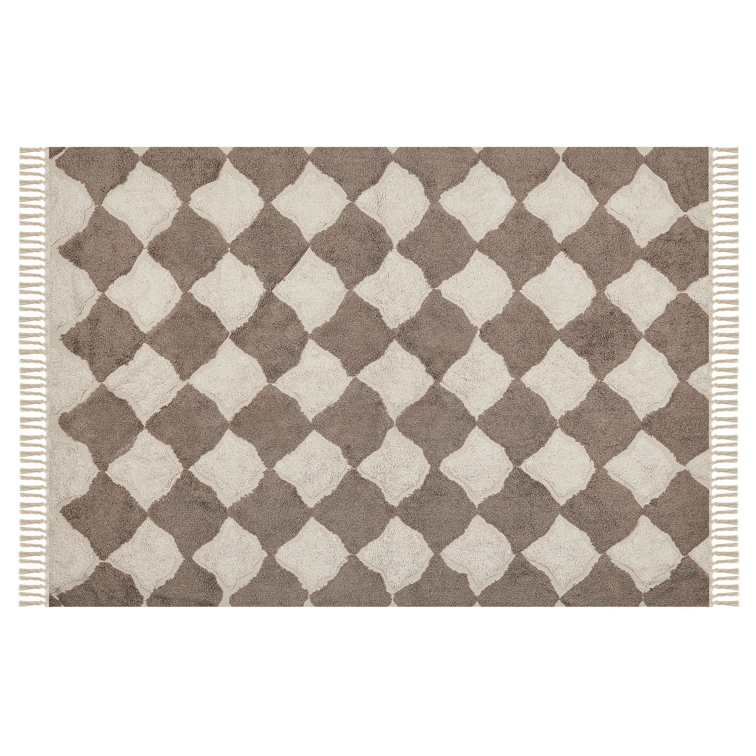 KURZFLOR-TEPPICH Sinop 200/140 cm - Braun, Textil (140/200cm) - Beliani