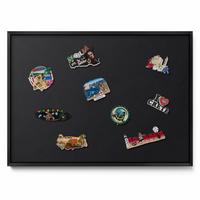 MAGNETTAFEL 70x50 cm Schwarzer Rahmen Farbe Schwarz - Mooreichefarben, Metall (70/50/0.4cm) - TULUP