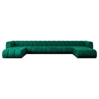 WOHNLANDSCHAFT modulares Sofa Joren-U3 - 501x177x70 cm Grün - Dunkelgrün, Holzwerkstoff/Textil (501/70/177cm) - ALTDECOR