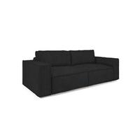 SCHLAFSOFA Vajana - Schwarz, Holzwerkstoff/Textil (240/86/102cm) - Fun Möbel