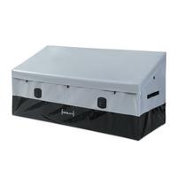 AUFBEWAHRUNGSBOX Alanno - Schwarz/Grau, Textil/Metall (155/75/64cm) - casa.pro