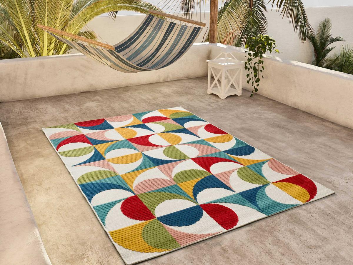 OUTDOORTEPPICH Mehrfarbiger Mila 120/170 cm - Multicolor, Textil (120/170cm) - Atticgo