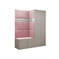 GARDEROBEN-SET Orion III - Kaschmir/Rosa, Holzwerkstoff/Kunststoff (158/186/46cm) - MIRJAN24