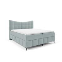 BOXBETT Charles Premi.. In Aragon - Hellblau, Holzwerkstoff/Textil (160/200cm) - Fun Möbel