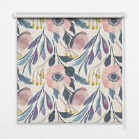 INNENROLLO - Fensterrollo - Rollo - 60x40 cm - Mohnblumen - Weiß, Kunststoff (60/140/0.5cm) - TULUP
