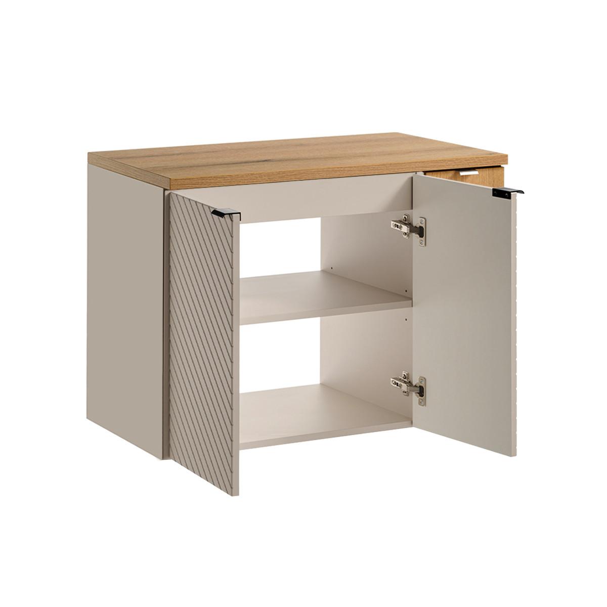 WASCHTISCH 80cm Manoa Kaschmir - Holz - Beige, Holzwerkstoff (80/59/40cm) - Petits-meubles