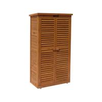 GARTENSCHRANK - GARTENTRUHE space Braun - Braun, Holz (46/160/87cm) - Habitat Garten