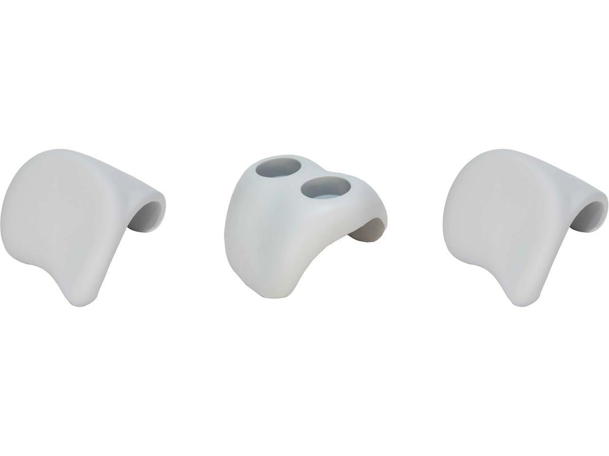 WHIRPOOL (AUFBLASBAR) lot de 2 appuie-têtes et 1 porte-gobelet pour spa weiss - Weiß, Kunststoff (23/25cm) - Habitat Garten