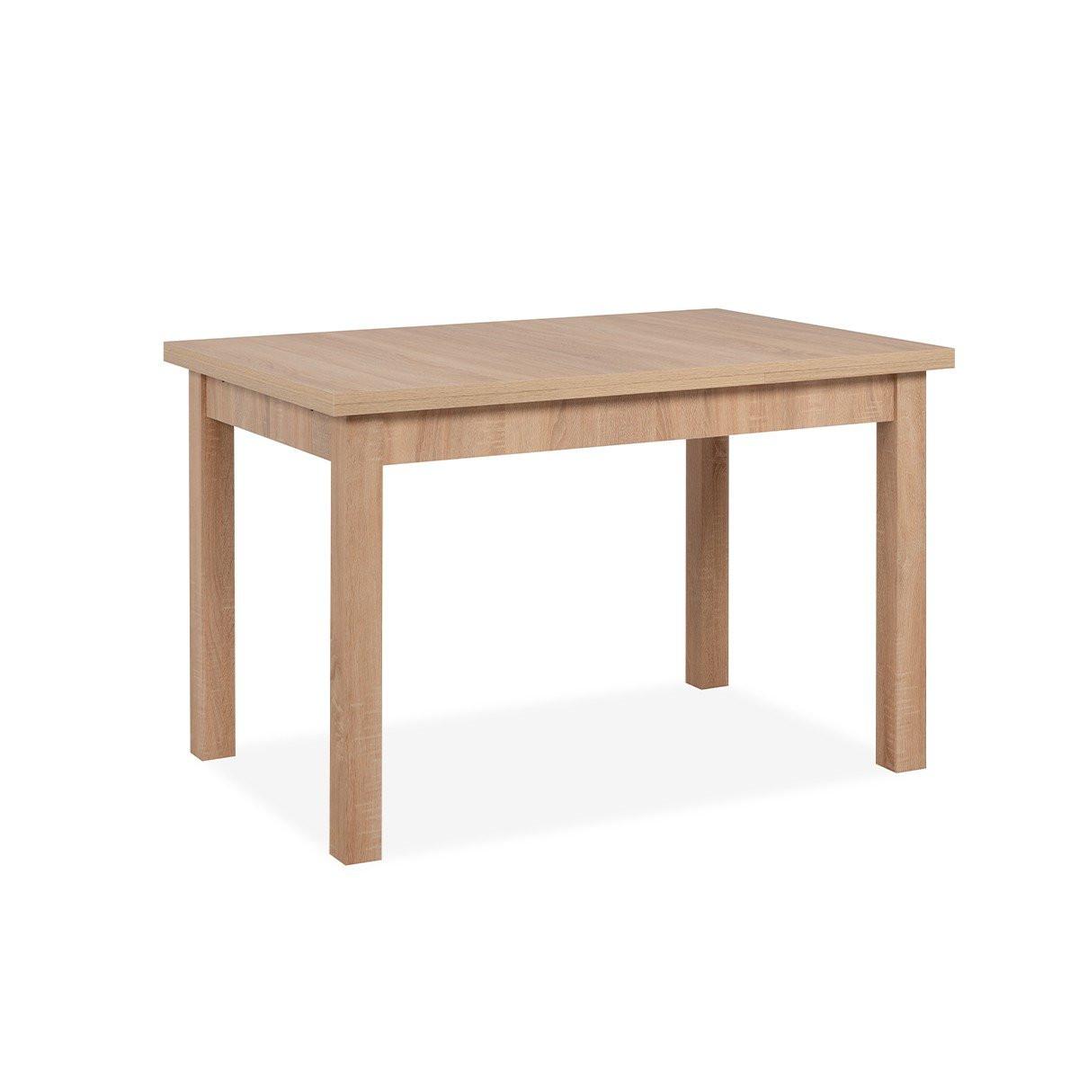 ESSTISCH ausziehbarer eichenoptik longford 120/80/76 cm - Apfelbaumfarben, Holzwerkstoff (120/80/76cm) - Calicosy
