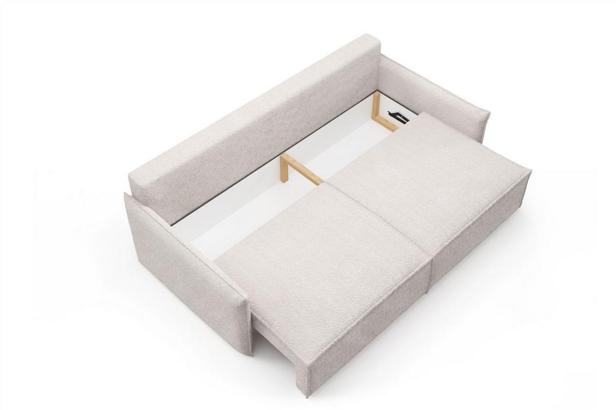 SCHLAFSOFA Lagos - Grün, Holzwerkstoff/Textil (221/70/105cm) - Fun Möbel