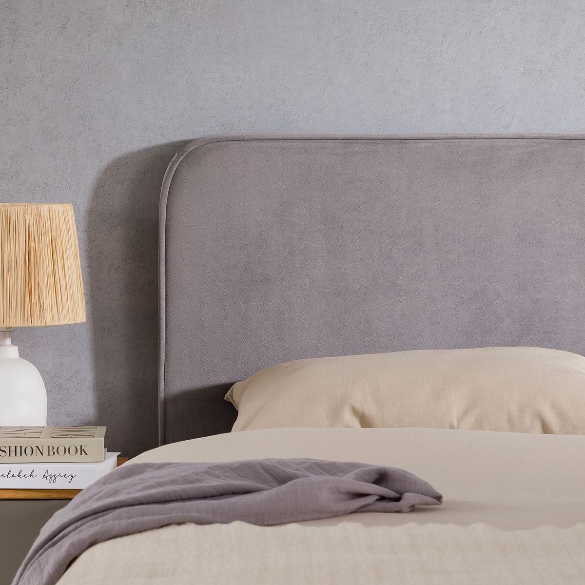 KOPFTEIL NOVARE 160x190 cm grau - Grau, Textil (160/58/6cm) - IDIMEX