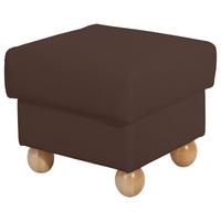 HOCKER Kasha Bezug Kunstleder Buche natur / braun - Buchefarben/Braun, Kunststoff (54/48/54cm) - 58aufmkessel