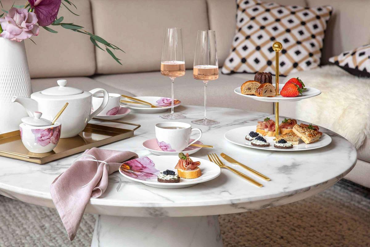 TISCHSET Rose Garden rosa 7-tlg. - Rosa, Textil (2/2/2cm) - Villeroy & Boch