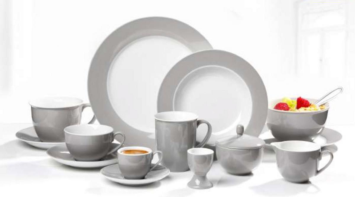 EIERBECHER Doppio Grau ø 5 cm 6er Set - Grau, Keramik (5/6/5cm) - Ritzenhoff Breker