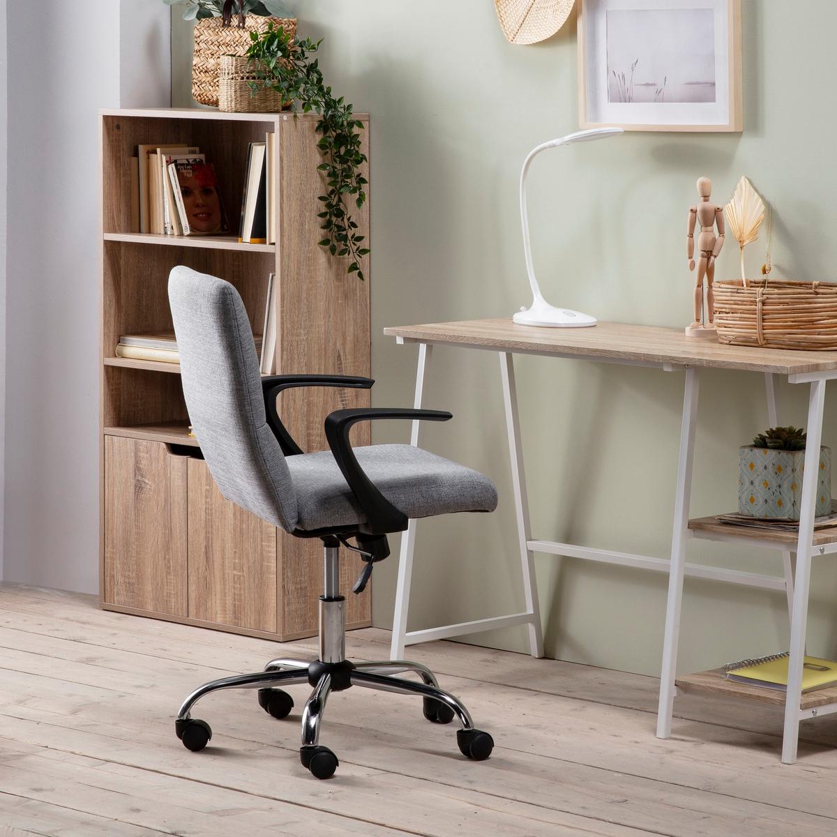 DREHSTUHL Teo Liegefunktion Hellgrau - Hellgrau, Textil (56/80/57cm) - VS Venta-stock