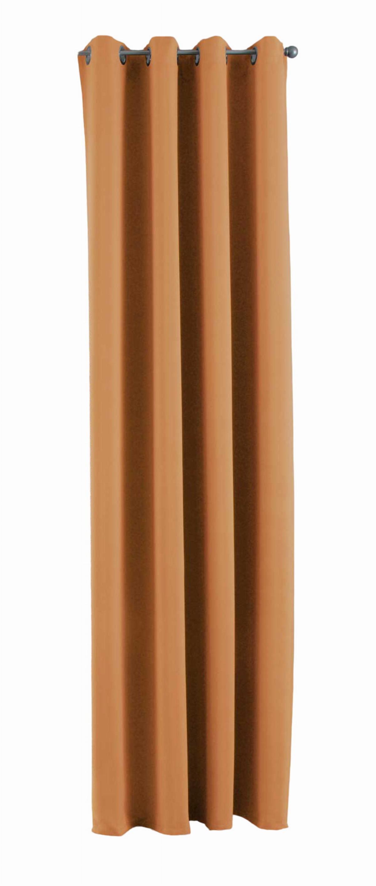 VORHANG »NEW YORK« HxB 245x140 cm Orange - Orange, Textil (140/245cm) - Gardinenbox