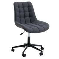 DREHSTUHL TALIA dunkelgrau - Dunkelgrau, Textil (53/89/61cm) - IDIMEX