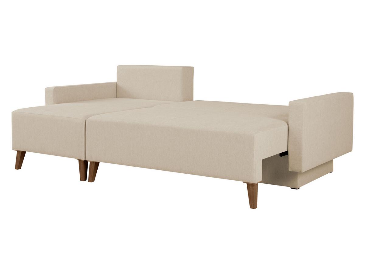 ECKSCHLAFSOFA Oviedo - Schwarz, Holz/Kunststoff (225/140cm) - MIRJAN24