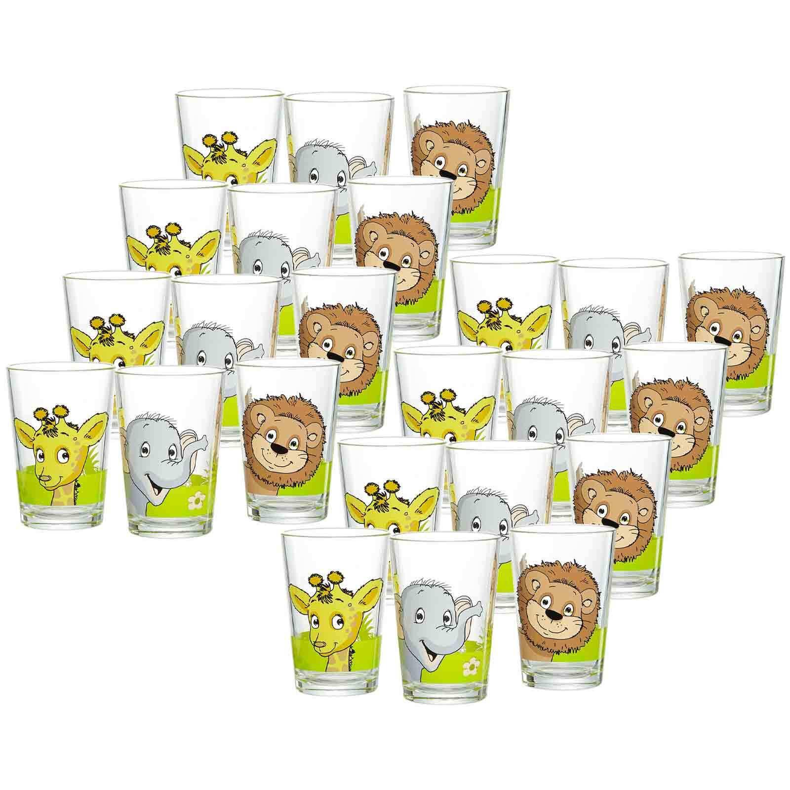 KINDERGLÄSER Dschungeltiere bunt 205 ml 24-tlg. - Multicolor, Glas (0.205L) - Ritzenhoff Breker