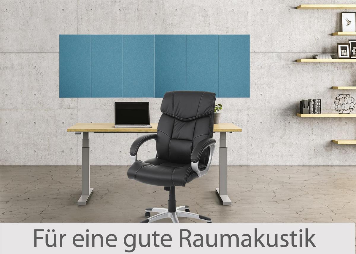 AKUSTIKWANDPANEEL Blau Komplett-Set - Blau, Textil (30/60/1cm) - MCW